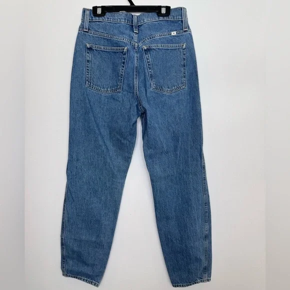 Aritzia Sunday Best Blue Straight Leg Jeans High-Waisted size 25 - Picture 6 of 8